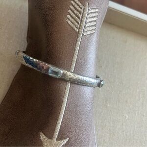 Silpada Semi Precious Stones and .925 Sterling Silver bangle bracelet